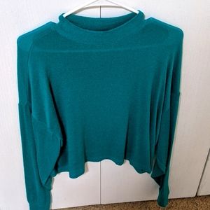 Green turtle neck